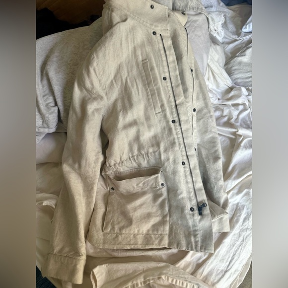 James Perse Size 2 Medium Cream Coat - Picture 2 of 4